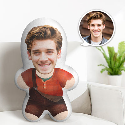 Custom Face Pillow Wreck-it Ralph Minime Pillow Personalized Photo Pillow Best Gift for Her