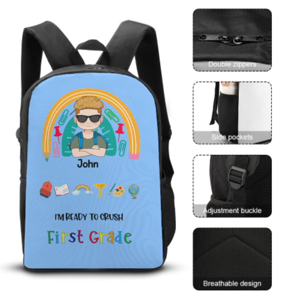 Personalized Backpack Ready To Crush School Back To School Gift For Kids Gift