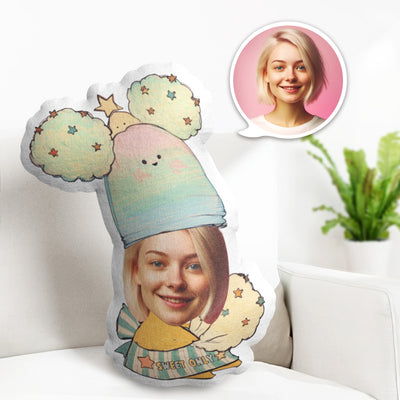 Custom Only Sweet Pillow Face Pillow Personalized Cotton Candy Pillow Custom Pillow Picture Pillow Costume Pillow Doll