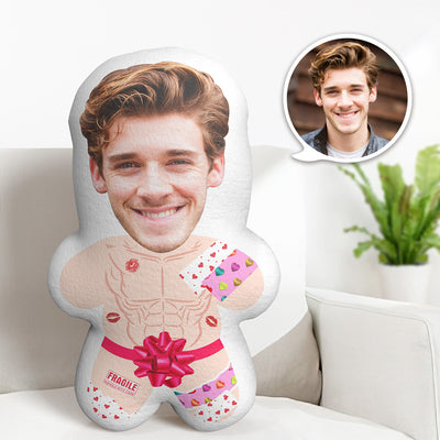 Custom Face Pillow Naked Male Body Pillow Personalized Lip Print Minime Doll Gift