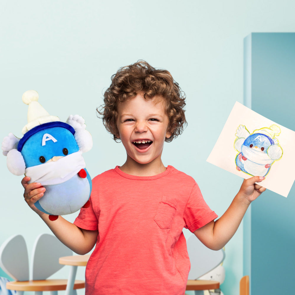 Turn Drawings into Plush Unique and Personalized Stuffed Animal 15in Gifts for Kids