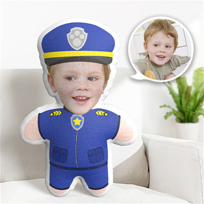 Pillow Face Paw Patrol Chase Dog Police Minime Throw Pillow Custom Face Personalised Minime Pillow