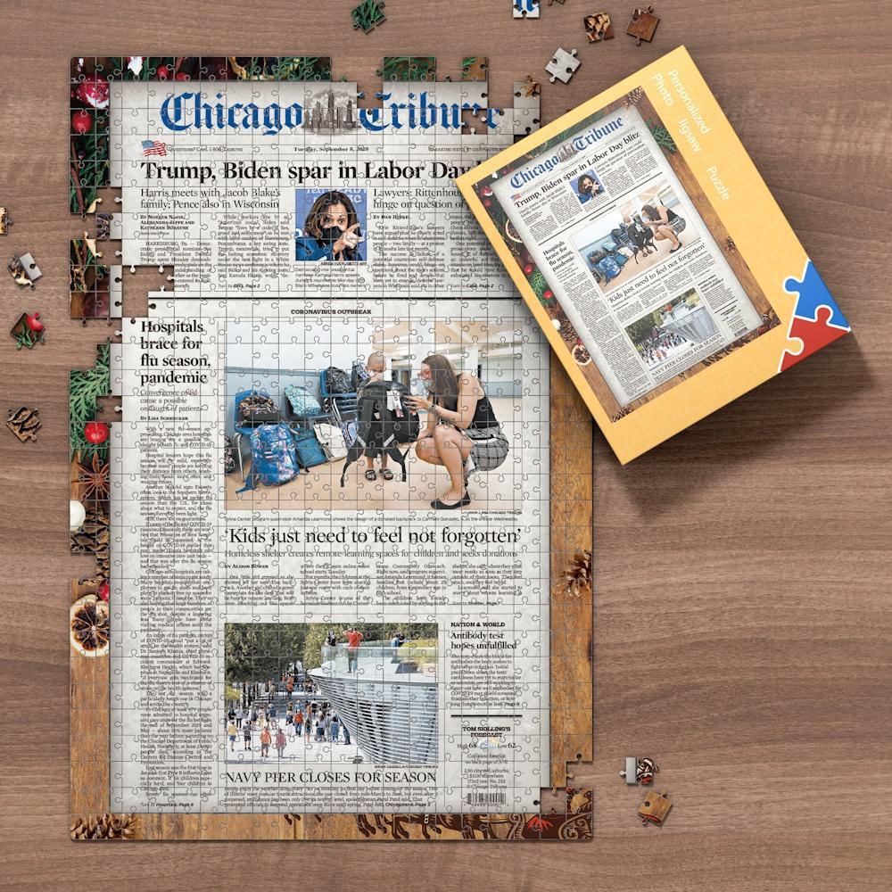The Kansas City Star Front Page Jigsaw Puzzle, Birthday Puzzle, Newspaper Puzzle
