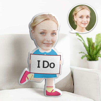 Valentine's Day Gift Custom Face Pillow, I Do Face Doll, the Best Gift for Lover - mysiliconefoodbag