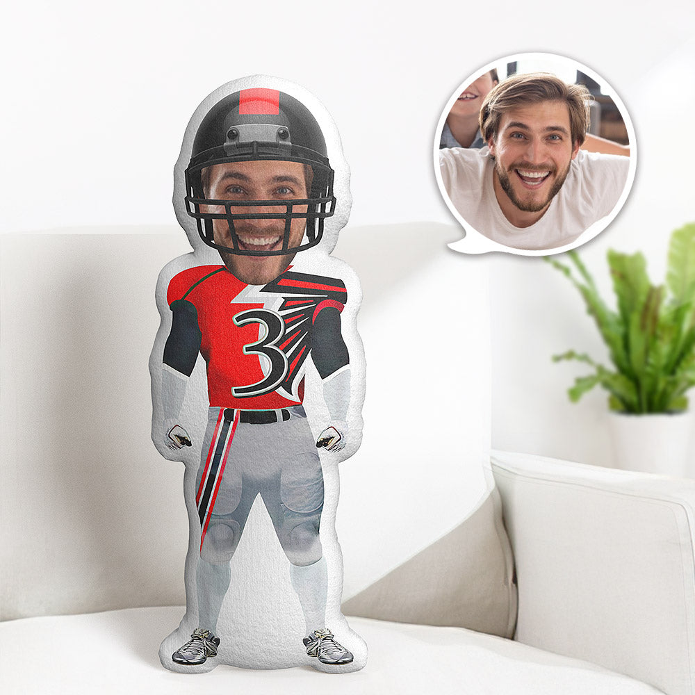Custom Body Pillow Super Bowl Atlanta Falcons Personalized Face Throw Pillow Best Gift for Him