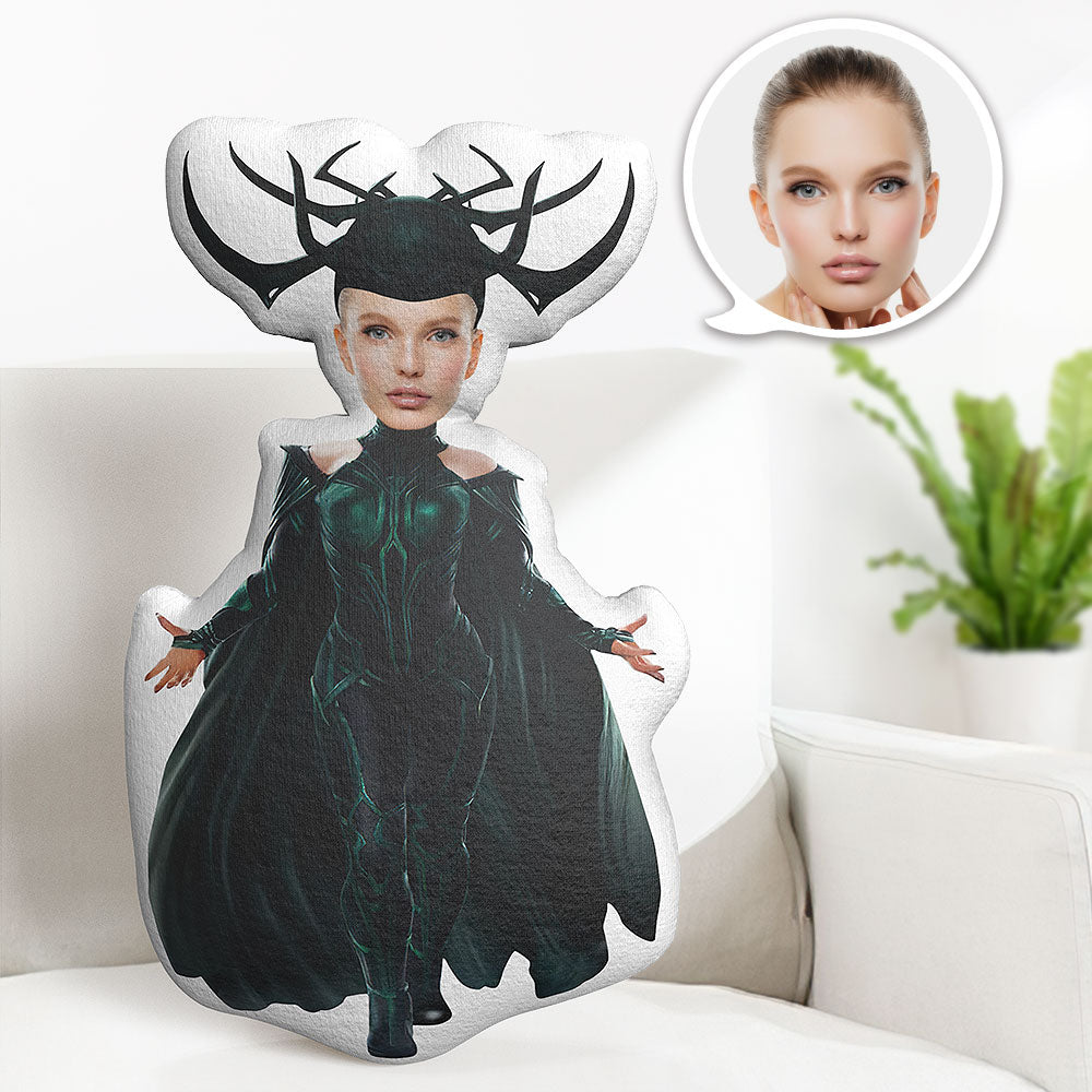 Custom Body Pillow Hela Super Hero Personalized Face Throw Pillow Best Gift for Her
