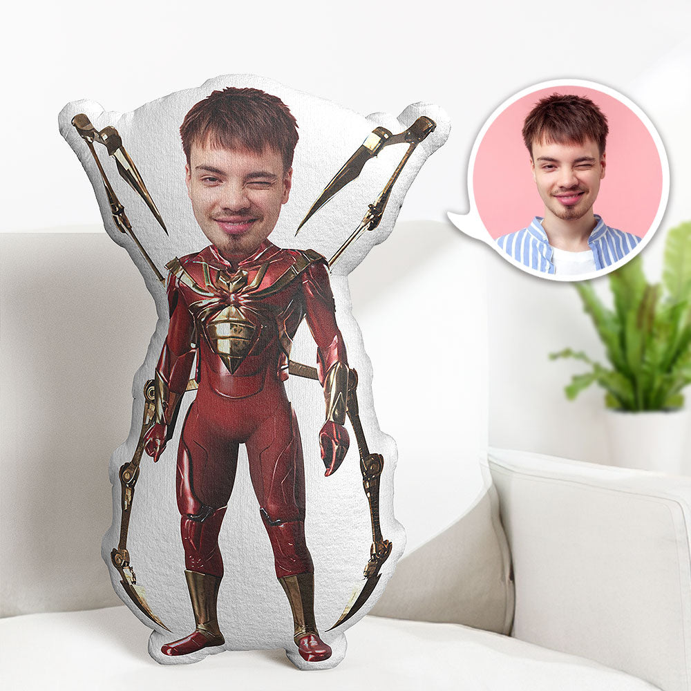 Custom Body Pillow Iron Spider Personalized Face Throw Pillow Best Gift for Her
