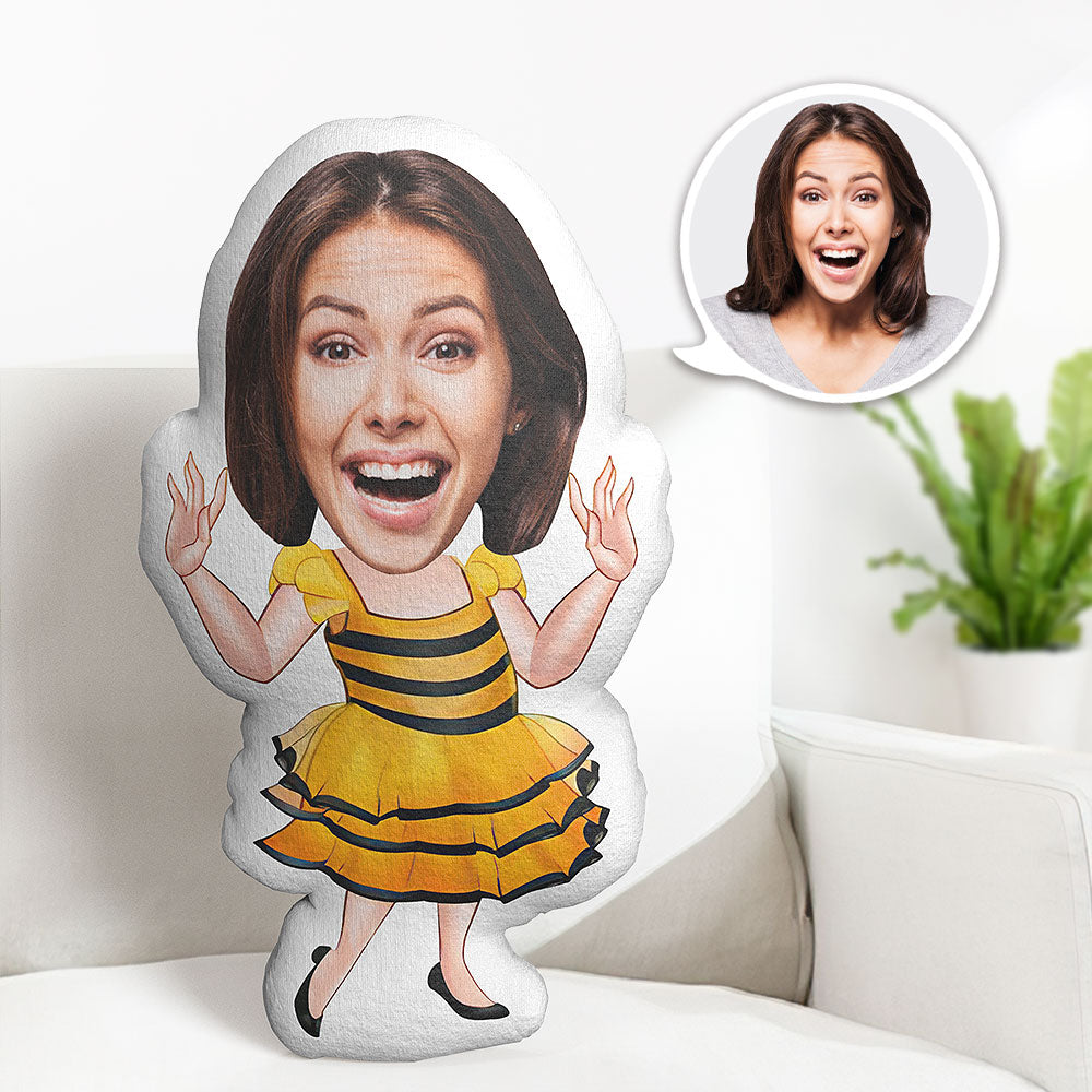 Personalized Photo Face Dolls My Face On Pillows Custom Minime Ms. Honeybee