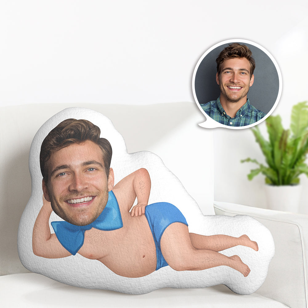 Custom Face Pillow Gag Boyfriend Photo Pillow MiniMe Doll Father's Day Gift Ideas