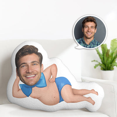 Custom Face Pillow Gag Boyfriend Photo Pillow MiniMe Doll Gifts for Her - mysiliconefoodbag