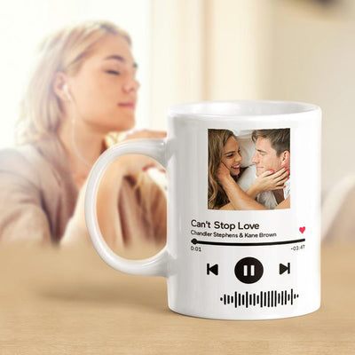 Custom Music Song Album Mug, Personalized Music Mug
