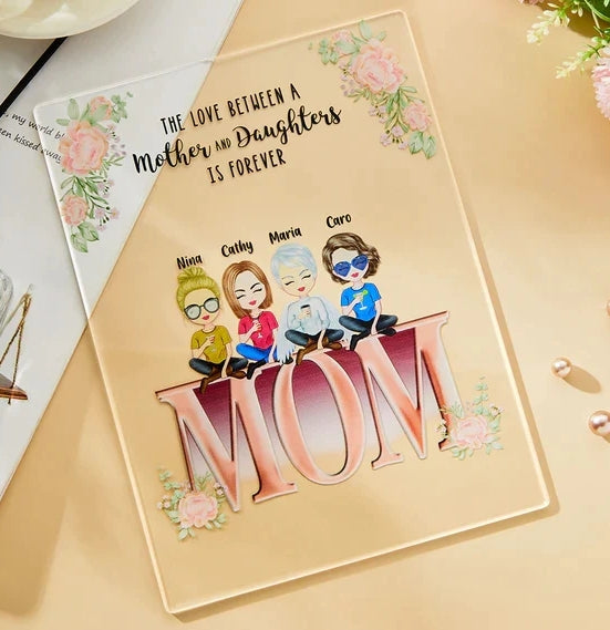 Personalized Acrylic Plaque Mother and Children Best Family Mother's Day Gifts
