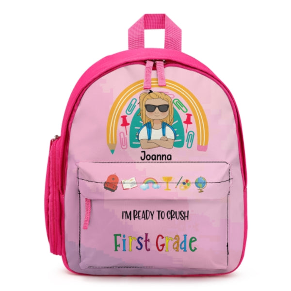 Ready To Crush School Personalized Backpack Back To School Gift For Kids Gift