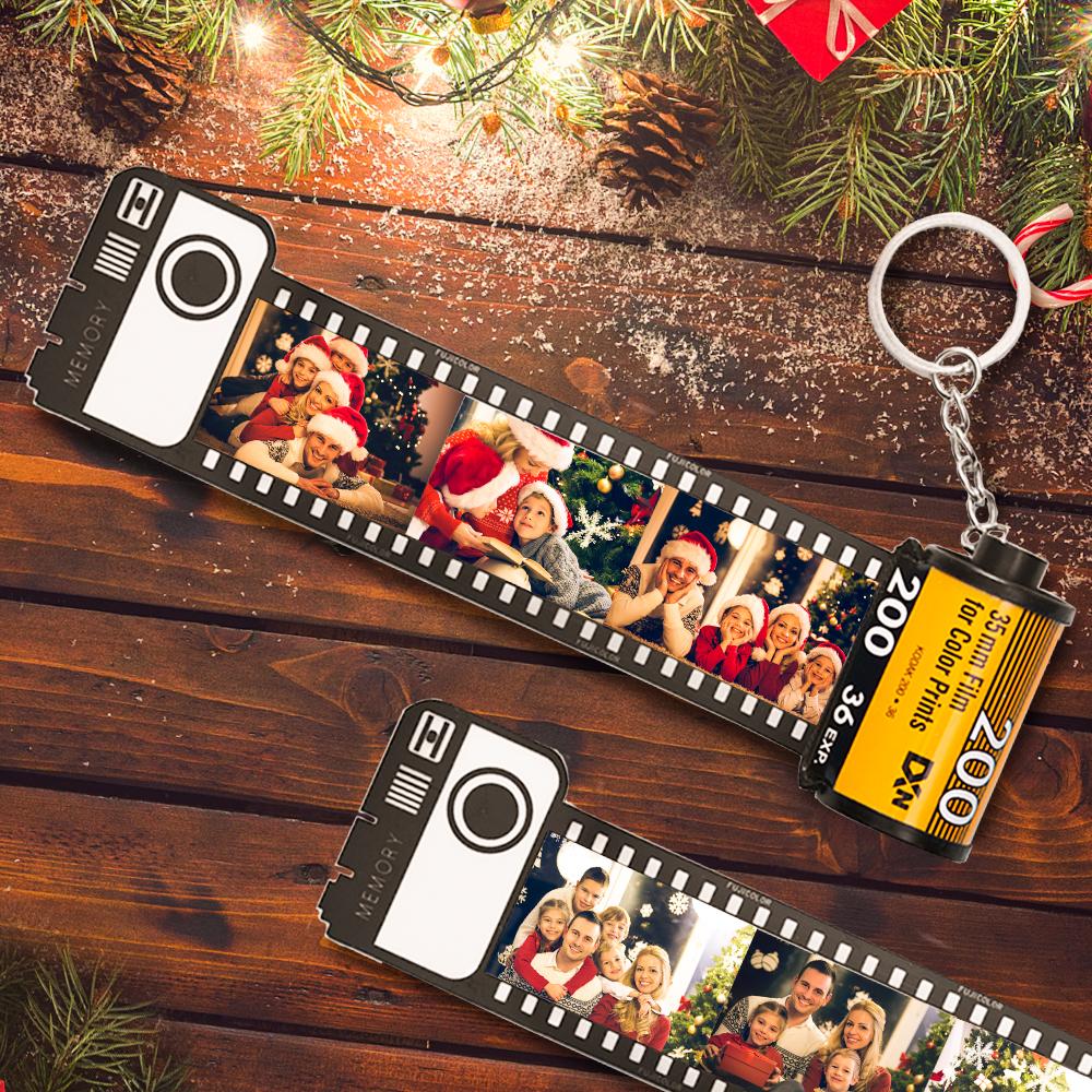 Custom Camera Roll Keychain Christmas Gifts Multiphoto Gifts - Family