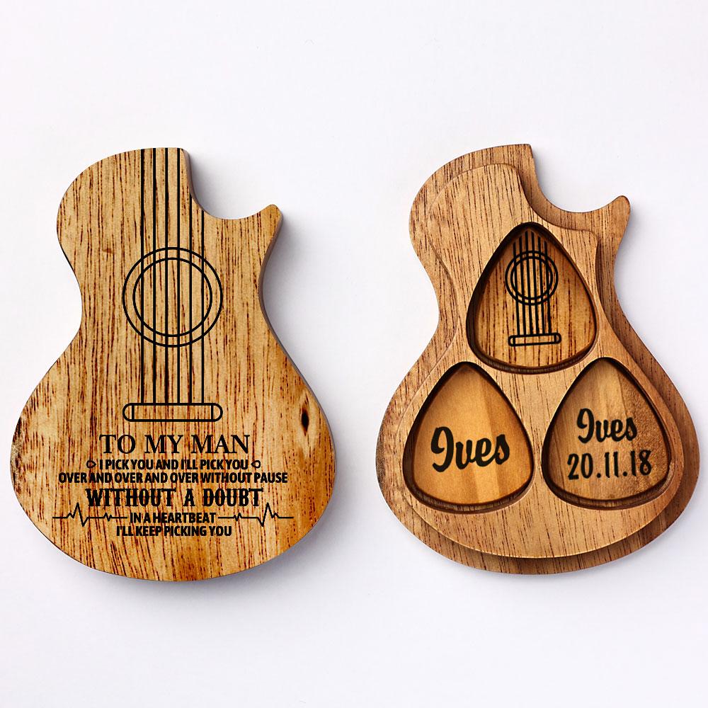 Customizable Guitar Picks, Custom Guitar Picks With Case, Engrave On Wooden Guitar Picks