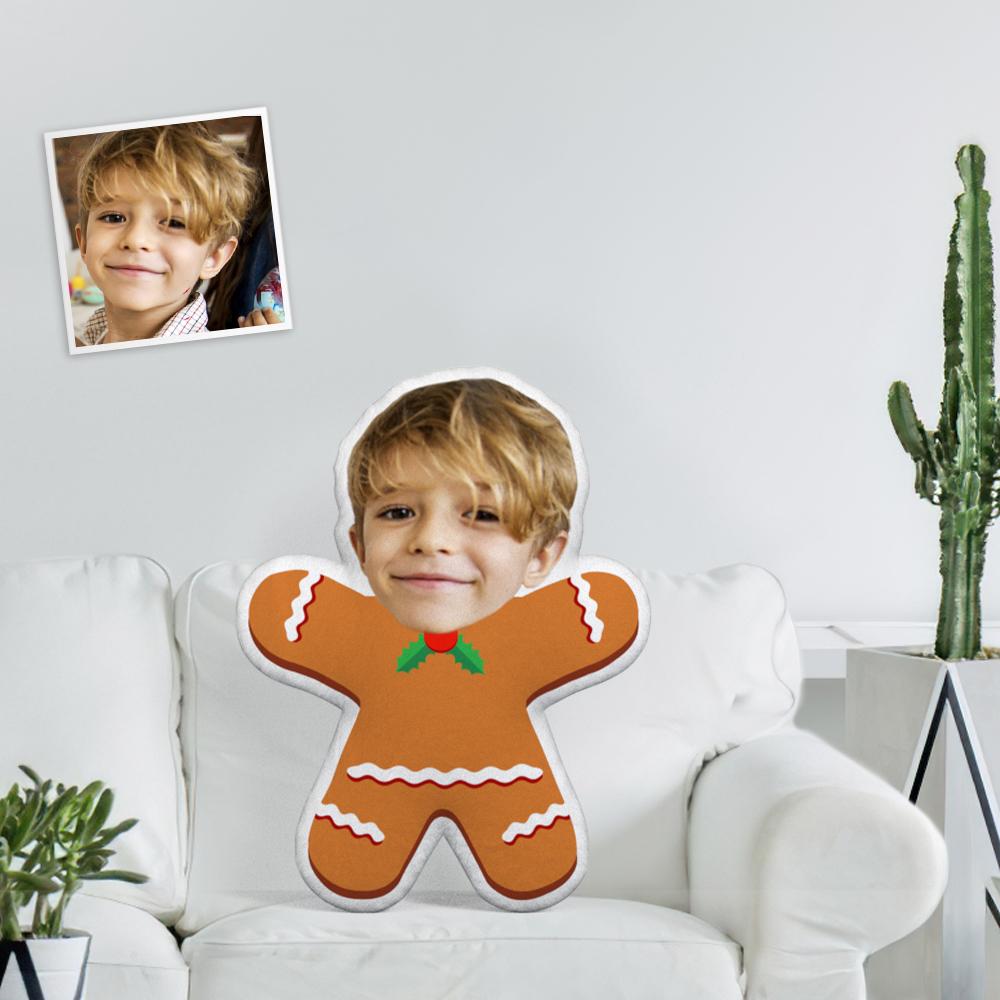 Custom Face Photo Minime Doll Unique Personalized Cute Gingerbread Man Toys Minime Pillow The Most Funny Gift