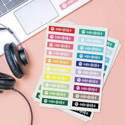 Spotify Stickers Custom Music Code Personalized Song Label