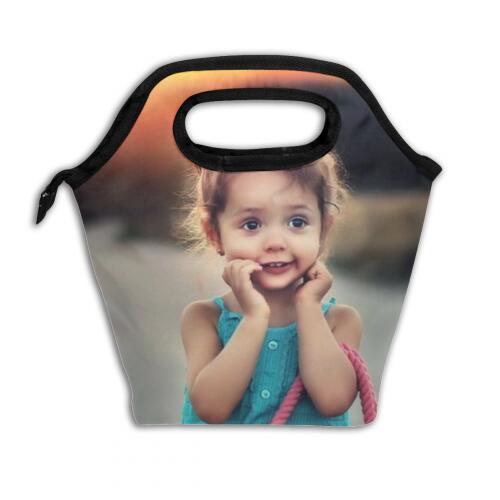 Back To School Personalized Photo Insulation Lunch Bag, Back To School Gifts For Kids Custom Lunch Box With Photo