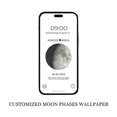 Customized Moon Phases Wallpaper - mysiliconefoodbag