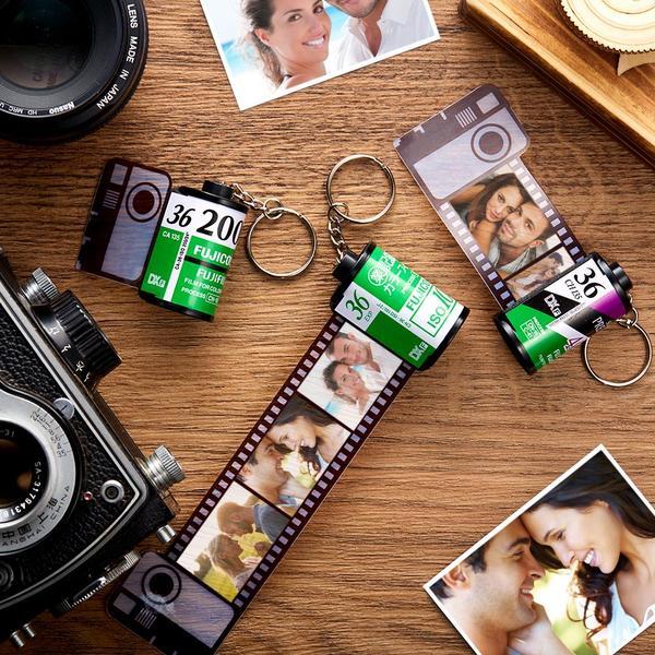 Custom Camera Roll Keychain Christmas Gifts Multiphoto Gifts - Family
