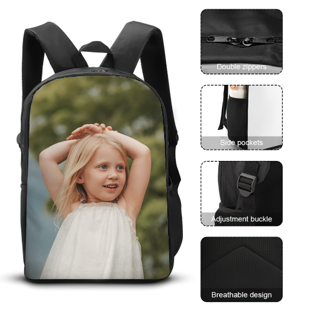 Back To School Custom Photo Backpack And Pencil Case Set