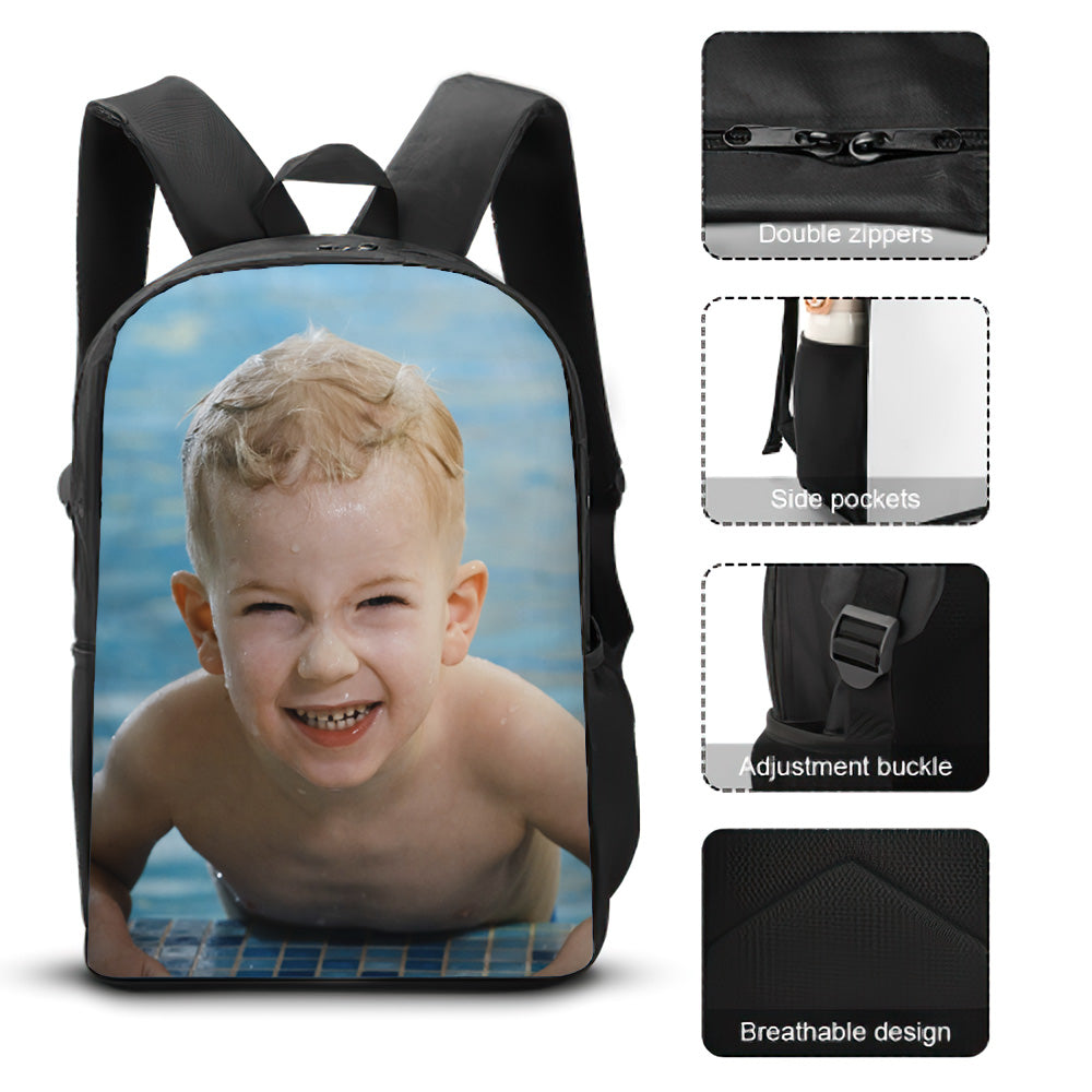 Back To School Gifts For Chirldren Custom Backpack, Picture Backpack, Customized Backpack, Back to School Gift