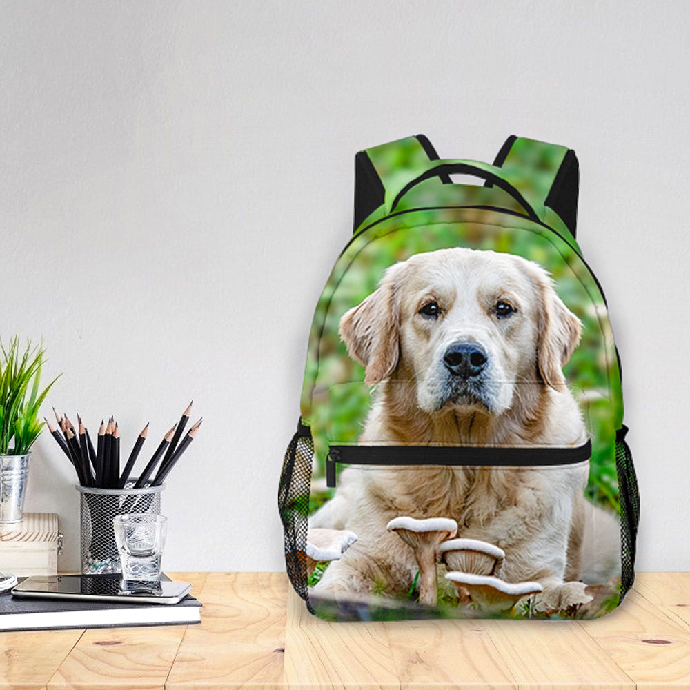 Custom Photo Backpack Personalized All Print Photo BackPack Pet Bag For Supplies