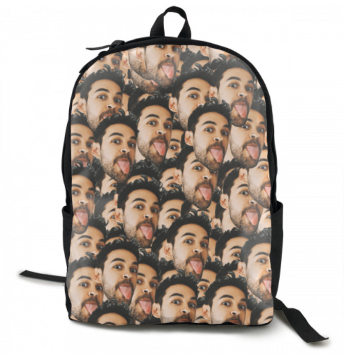 Custom Mash Face Photo Backpack Back To School Gifts