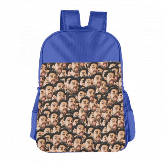 Back To School Personalized Mash Face Photo School Backpack For Kids