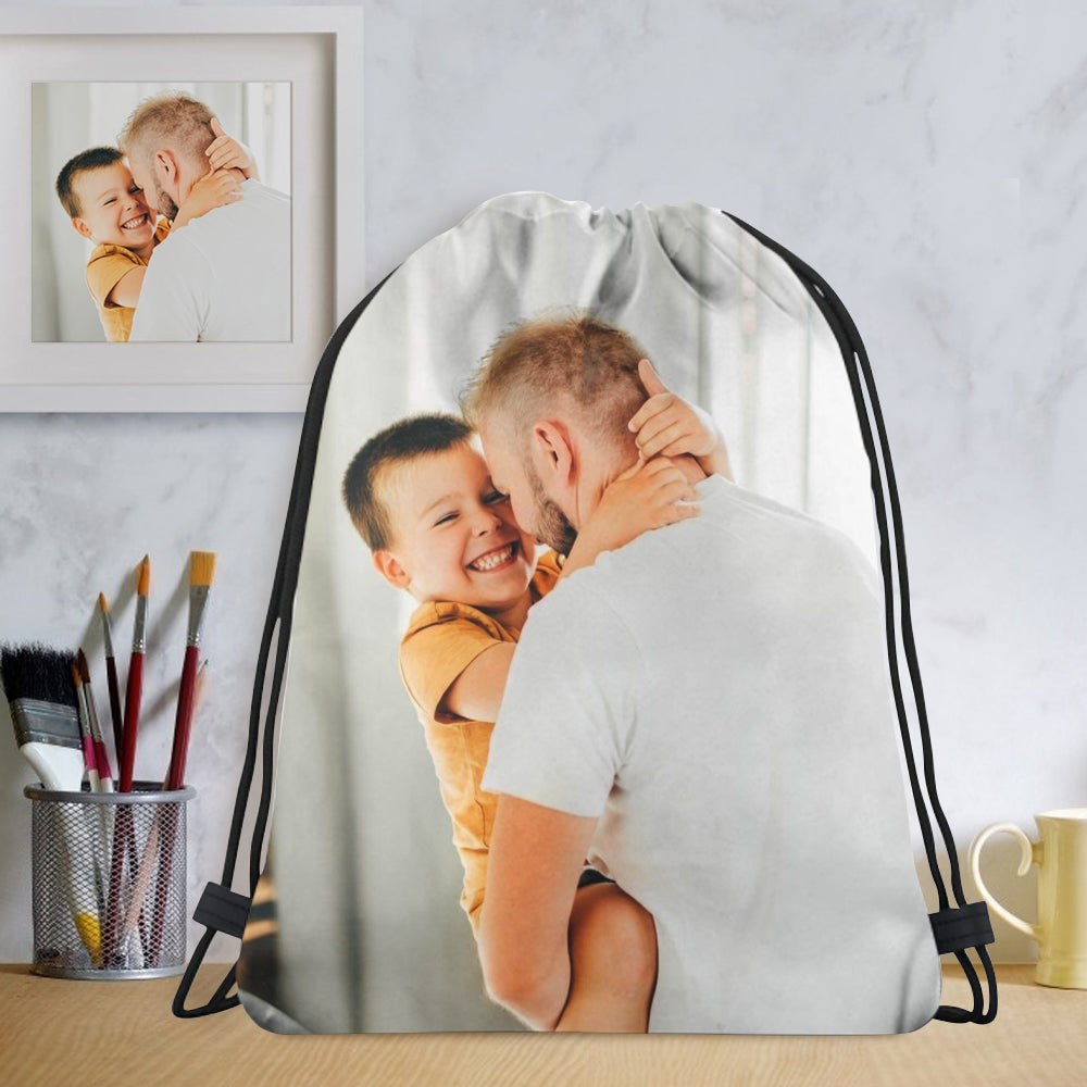 Back To School Gifts Customized Drawstring Sportpack with Photo Git for Sport Lover