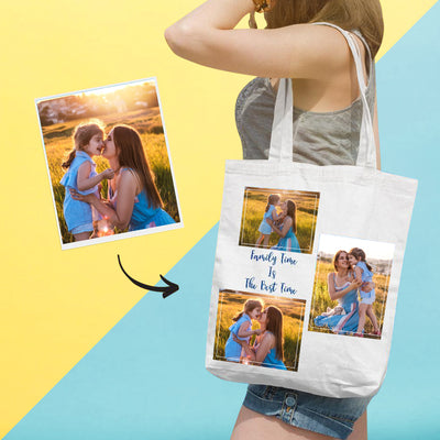 custom tote bag personalized shopping bag custom storage handbag mothers day gift