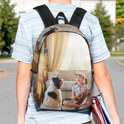 Custom Photo Backpack Personalised School Bag for Kids - mysiliconefoodbag