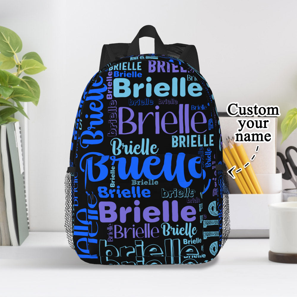 Custom Backpack Personalised Name Design School Bag