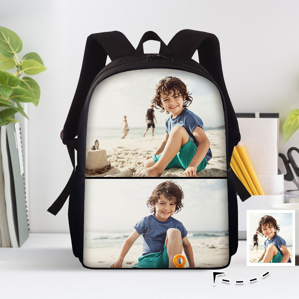 Custom Photo Backpack Personalised School Bag for Students