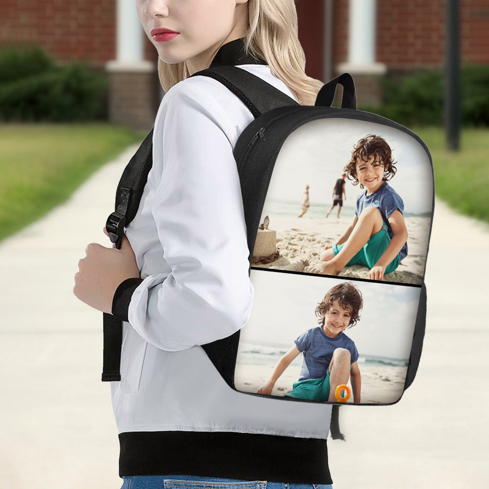 Custom Photo Backpack Personalised School Bag for Students