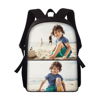 Custom Photo Backpack Personalised School Bag for Students - mysiliconefoodbag