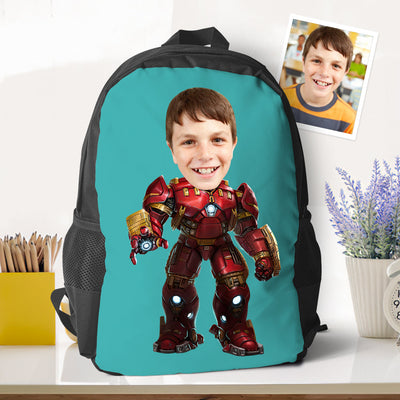 customizable hulkbuster armor minime backpacks back to school gifts for kids boys gifts