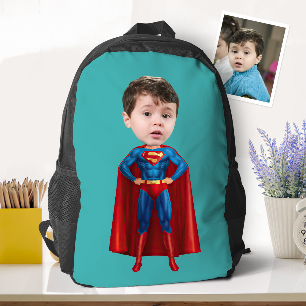 Personalized Superman Backpacks Minime School Bookbags Back To School Gifts For Boys Gifts