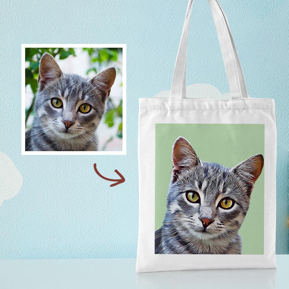 Gift for Mom Personalized Canvas Bags Custom Your Own Canvas Tote Bag Printed Bag