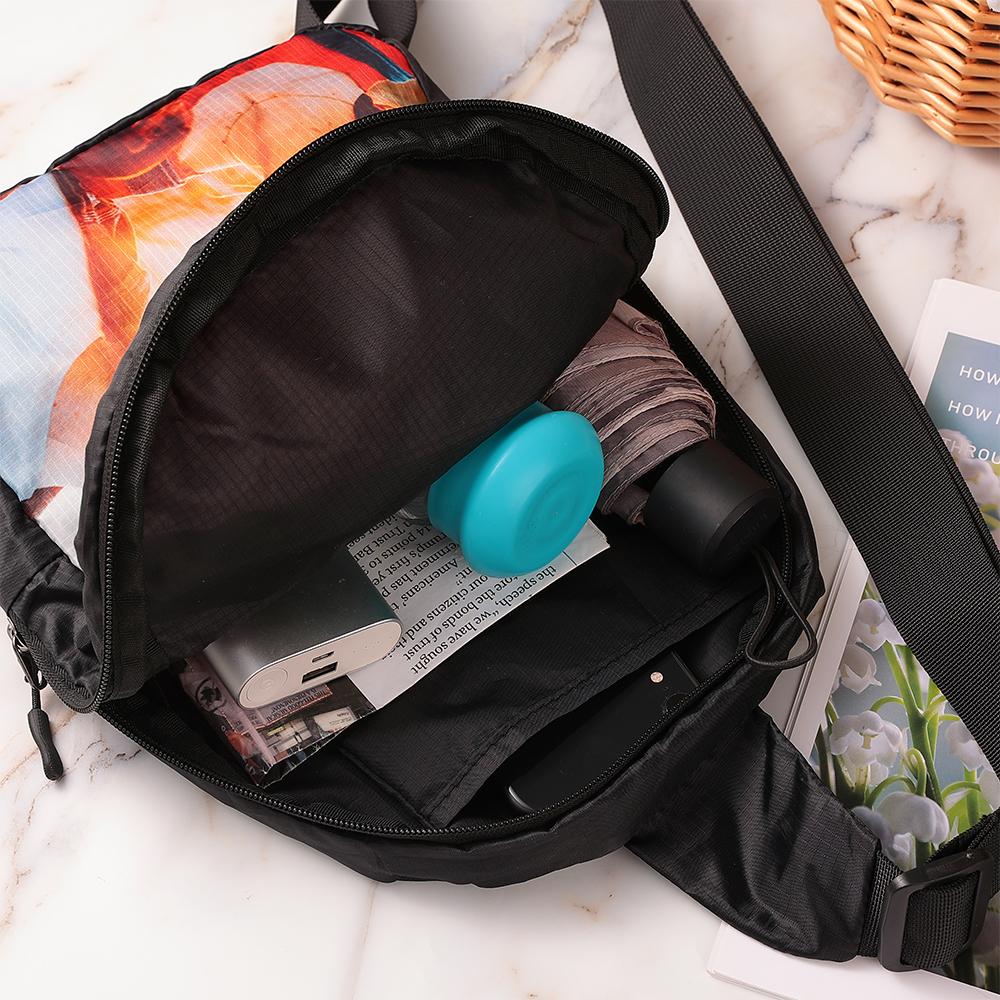 Back to School Custom Photo Engraved Chest Bag Crossbody Shoulder Backpack Gift for Men & Women