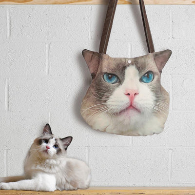Custom Photo Bag Pet Cat Tote Bag Gift for Cat Lover