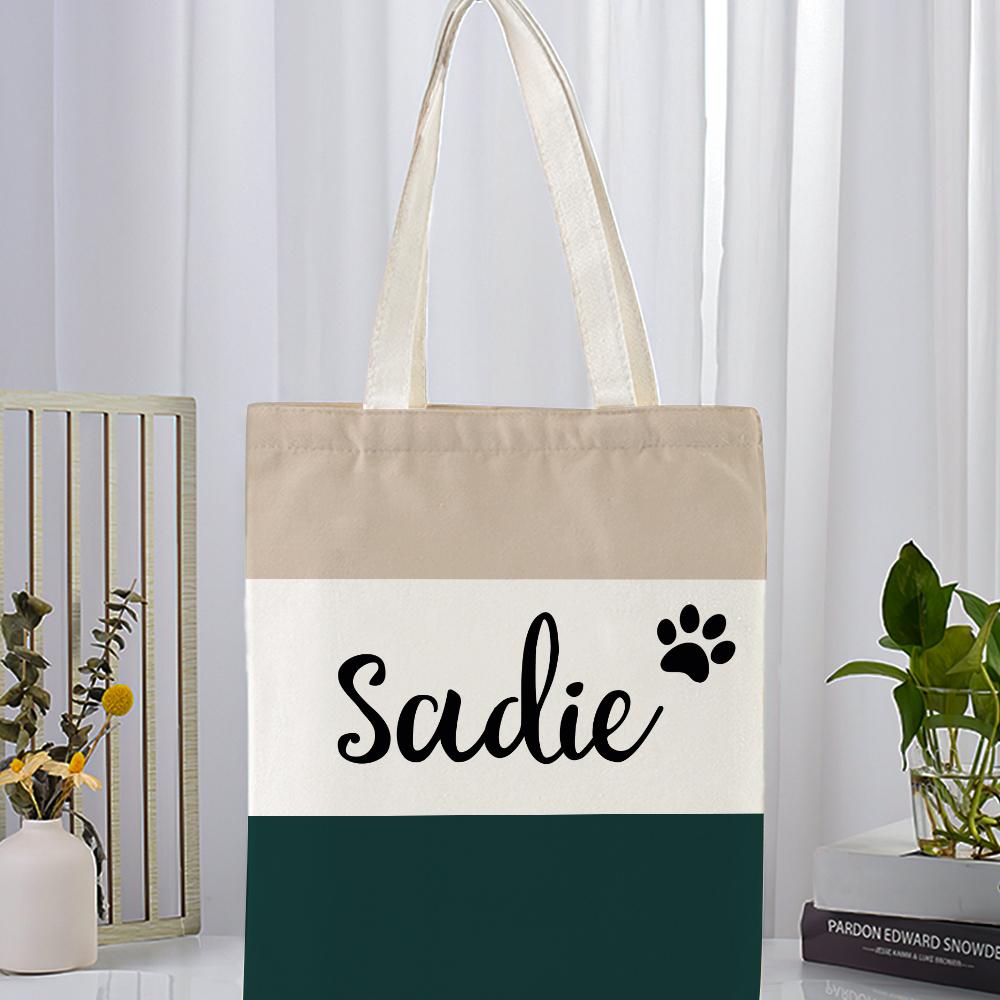 Gift for Mom Custom Tote Bag Canvas Bag Beach Bag Personalized Reusable Storage Handbag