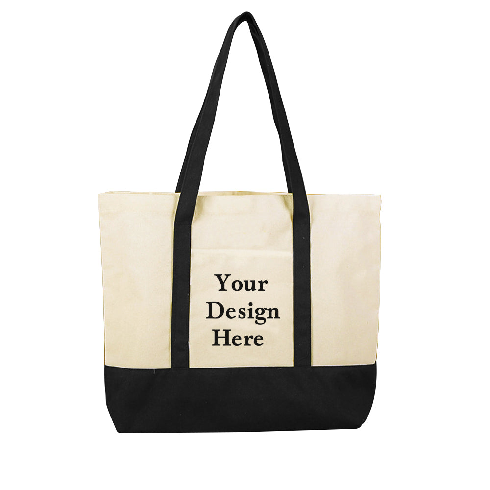 Custom Logo Canvas Tote Bag Personalized Beach Bag Gift for Women