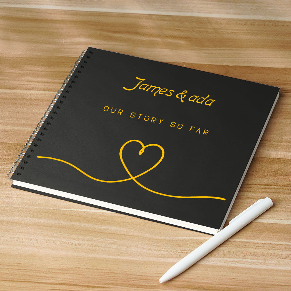 Personalized Text Notebook DIY Diary Portable Pierced Memory Notebook
