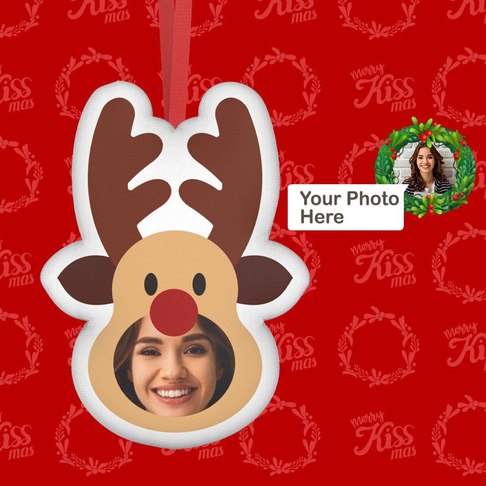 Xmas Suprise Gifts Christmas Photo Hanging Decorations Blind Box Custom Face Christmas Hanging Ornaments