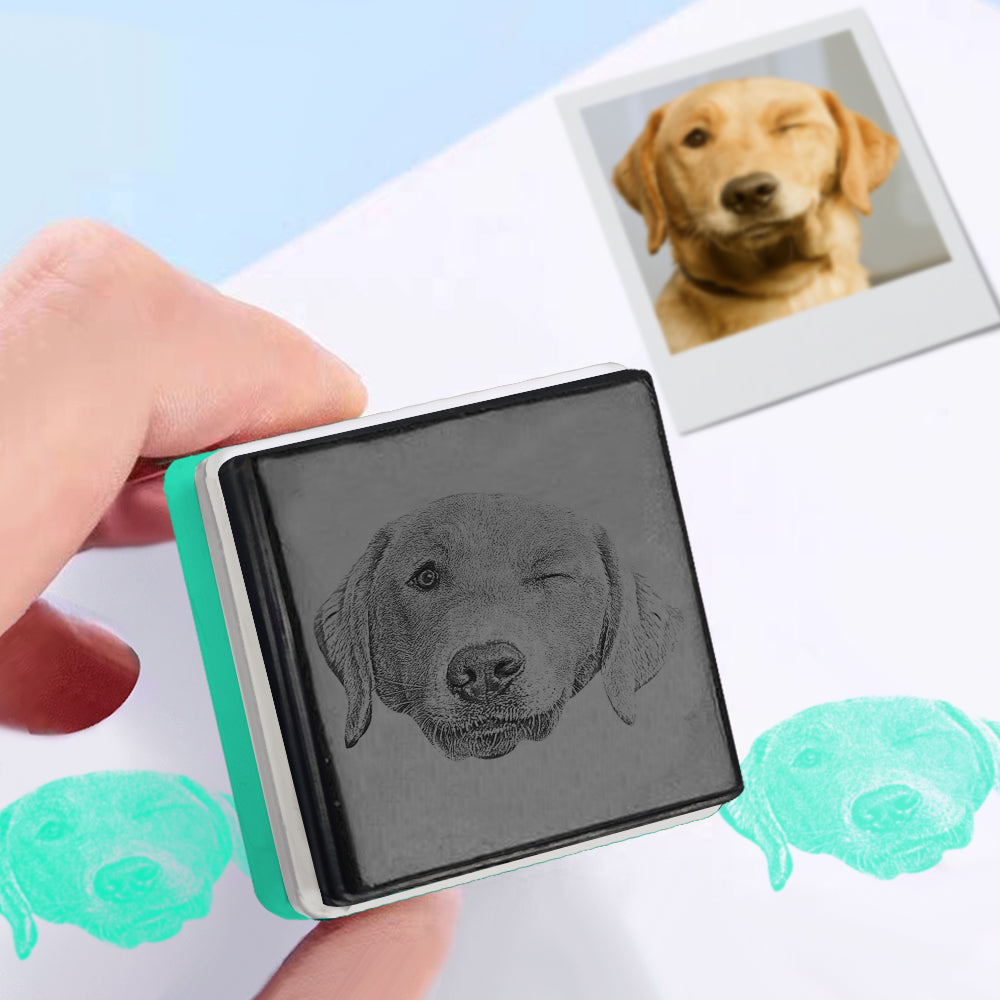Custom Portrait Stamp Personalized Photo Pet Stamps Gifts for Pet Lover
