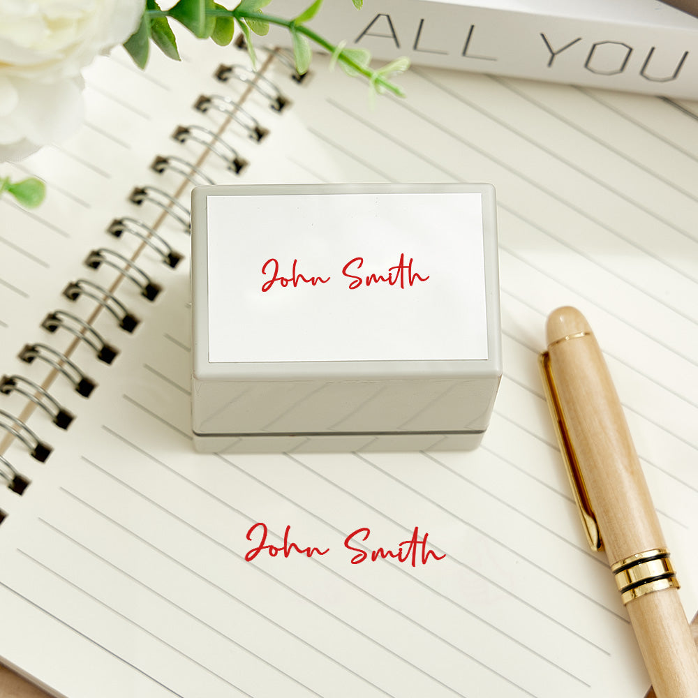 Personalized Name Stamp Custom Signature Stamp Gifts for Teacher