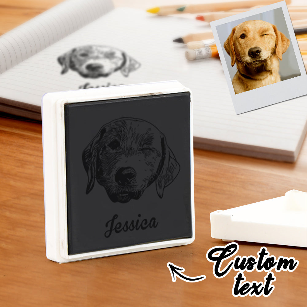 Custom Portrait Stamps Personalized Funny Pet Stamp Gift for Him and Her