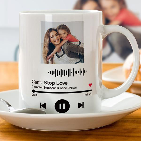 Custom Music Song Album Mug, Personalized Music Mug