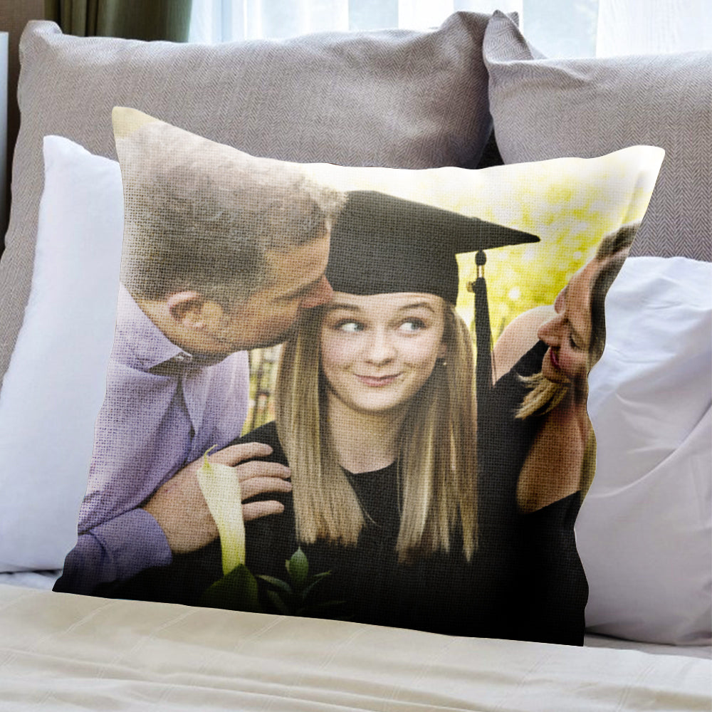 Gift for Graduation Custom Photo Throw Pillow Personalised Pillow